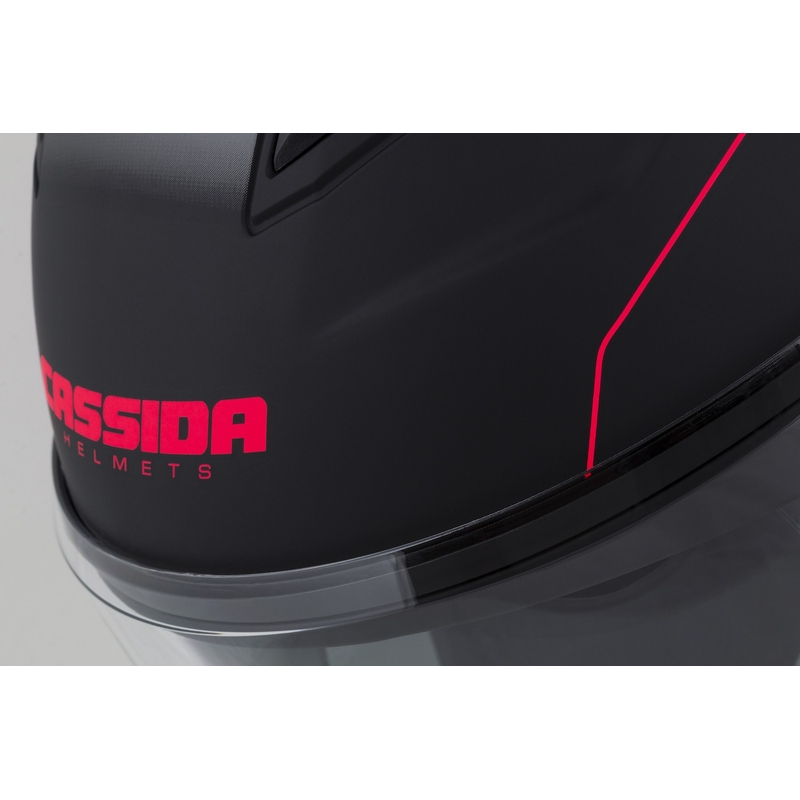 Cassida Jet Tech Roxor casque moto ouvert noir-gris-rouge fluo matt