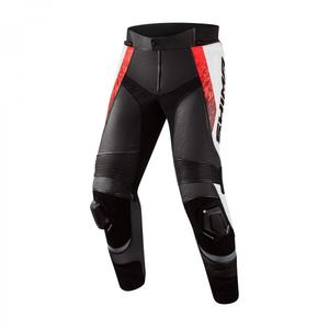 Pantalon de moto Shima STR 2.0 noir-blanc-rouge fluo