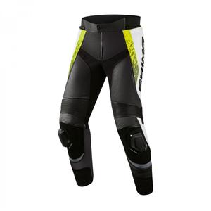 Pantalon moto Shima STR 2.0 noir-blanc-jaune fluo