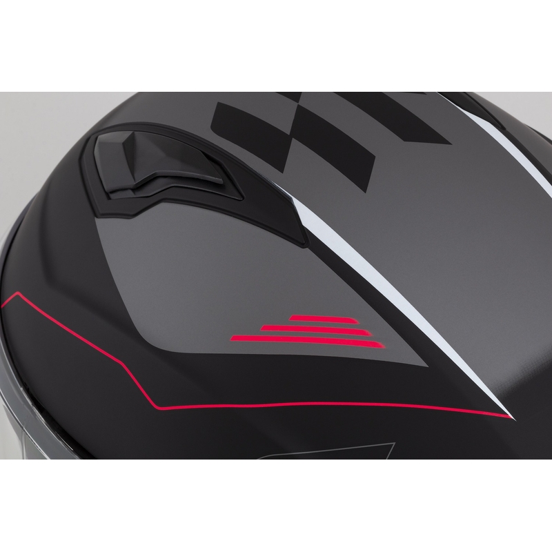 Casque moto ouvert Cassida Jet Tech Roxor noir-rouge-gris