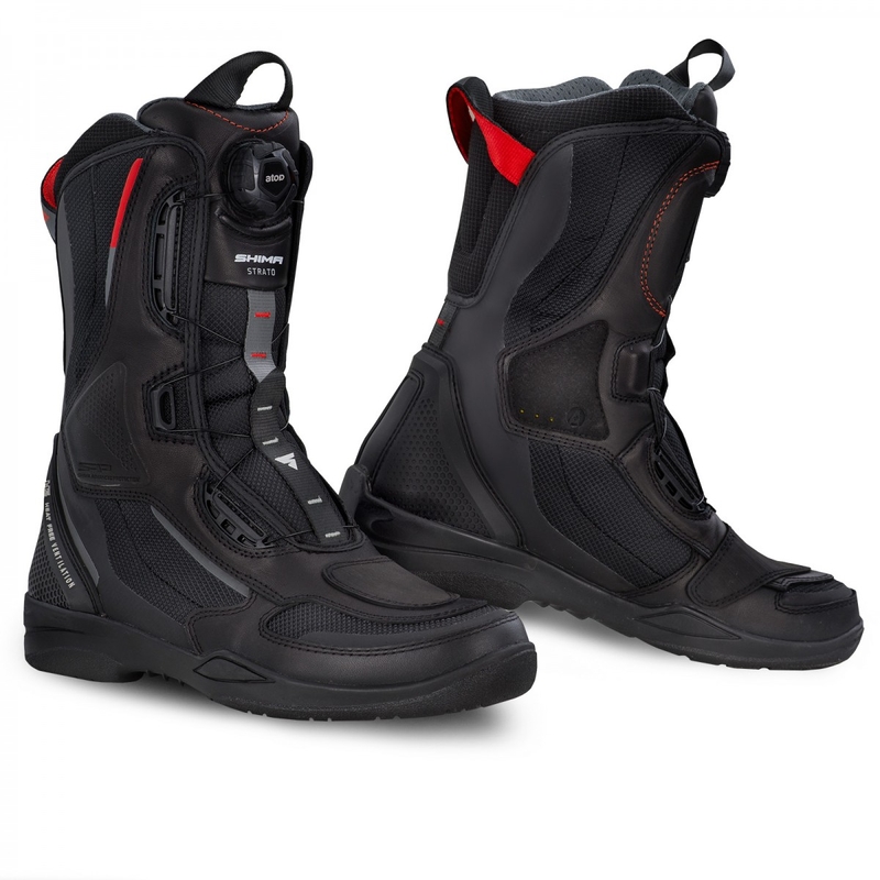 Bottes de moto Shima Strato noires