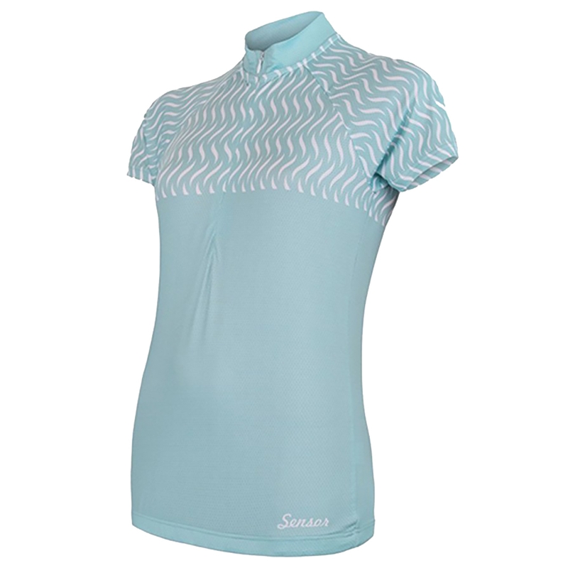 Maillot femme Sensor Wave light green - manches courtes soldes