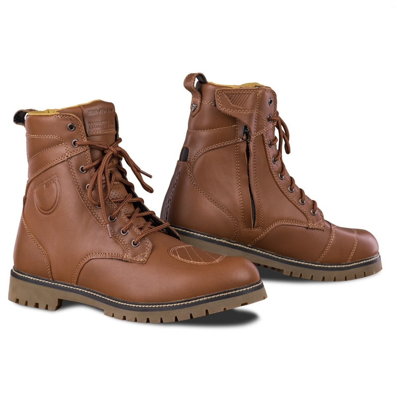 Bottes de moto Shima Thomson marron pour femmes