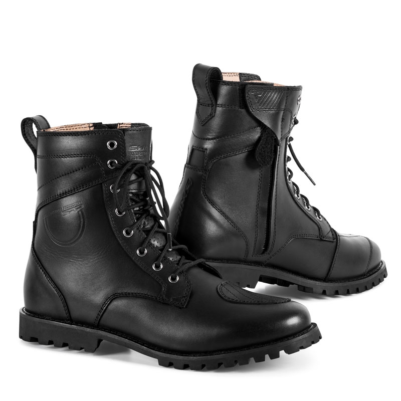 Bottes de moto Shima Thomson noires pour femmes