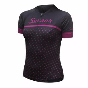 SENSOR CYKLO TOUR maillot femme noir à pois soldes