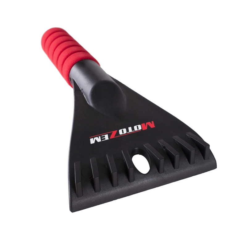 Grattoir à glace MotoZem noir-rouge