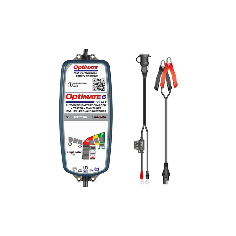 Chargeur de batterie TecMate - Optimate 6 6A
