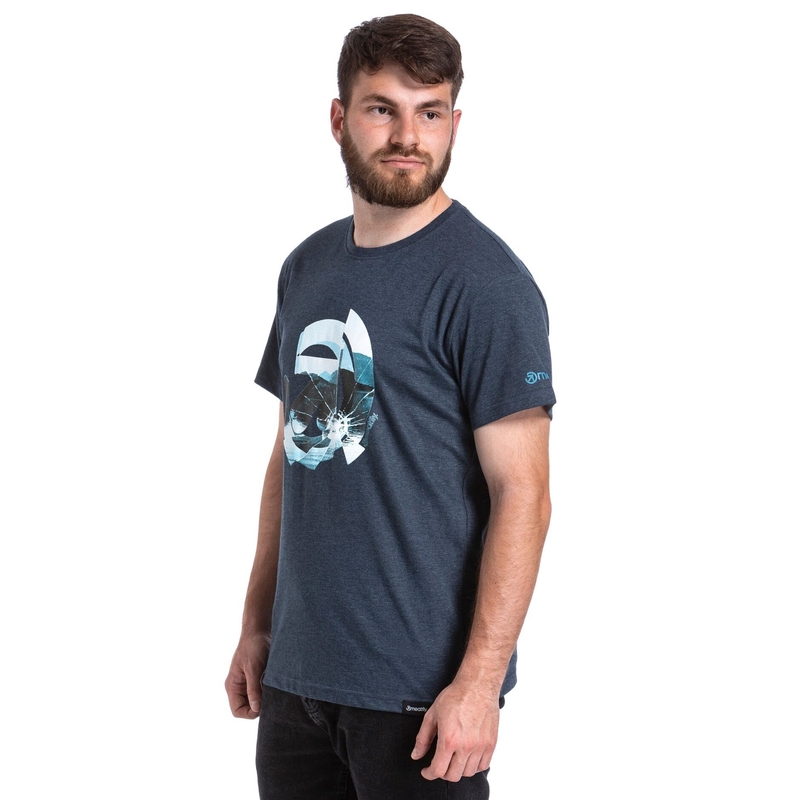 T-shirt Meatfly Glazy bleu foncé soldes