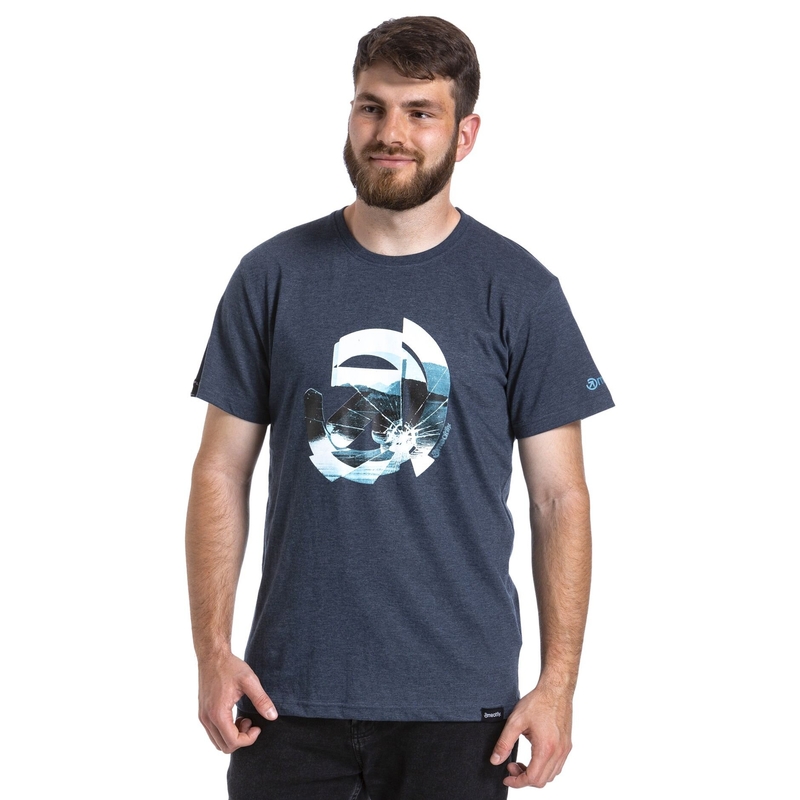 T-shirt Meatfly Glazy bleu foncé soldes