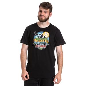 T-shirt Meatfly Mounty noir soldes
