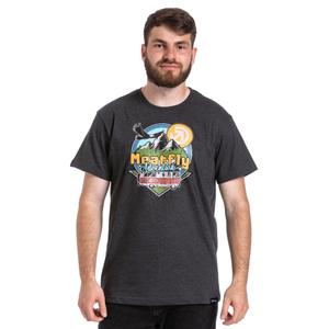 T-shirt Meatfly Mounty gris soldes