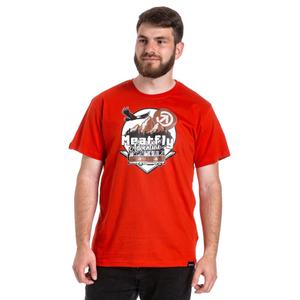 T-shirt Meatfly Mounty rouge soldes