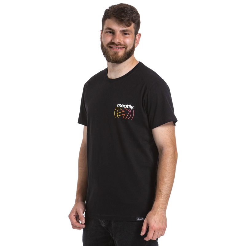 T-shirt Meatfly Marmi noir soldes
