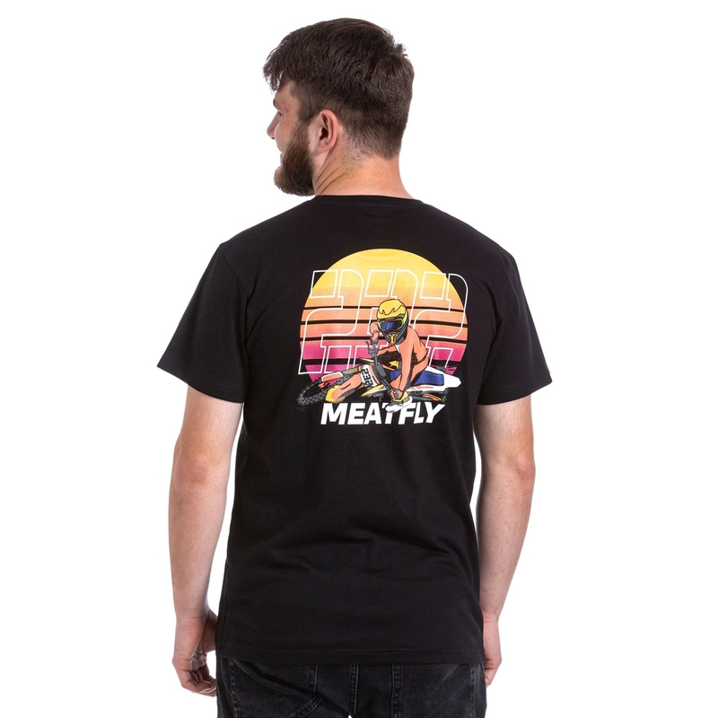 T-shirt Meatfly Marmi noir soldes