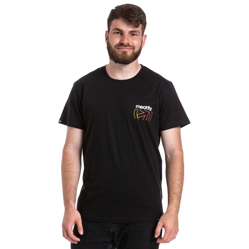 T-shirt Meatfly Marmi noir soldes
