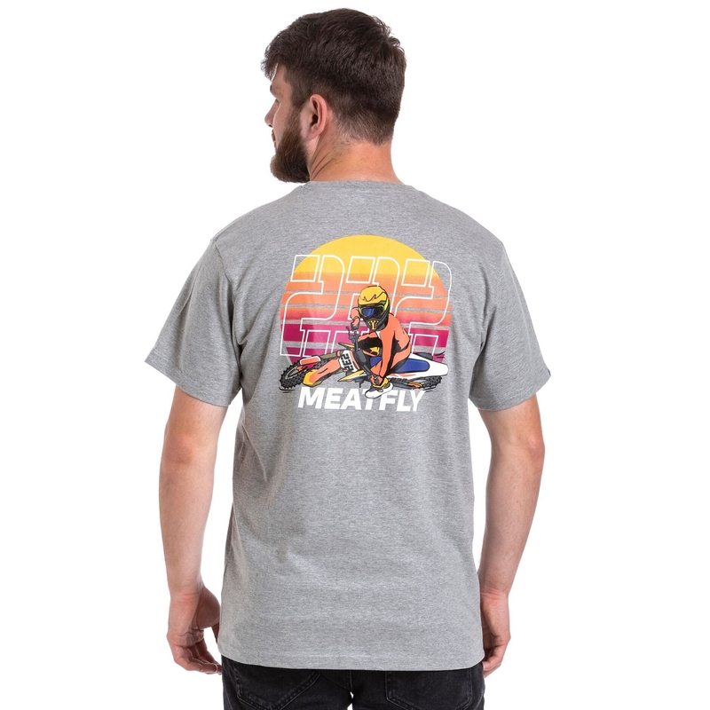 T-shirt Meatfly Marmi gris soldes