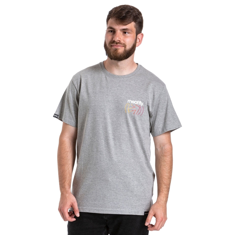 T-shirt Meatfly Marmi gris soldes