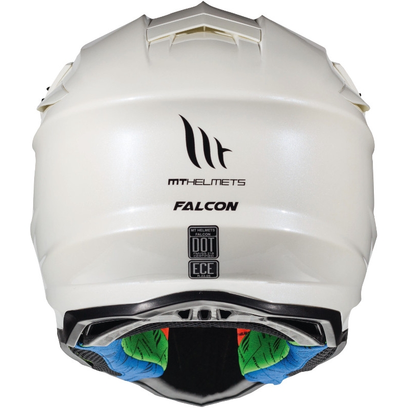 Motokrosová přilba MT Falcon Solid bílá