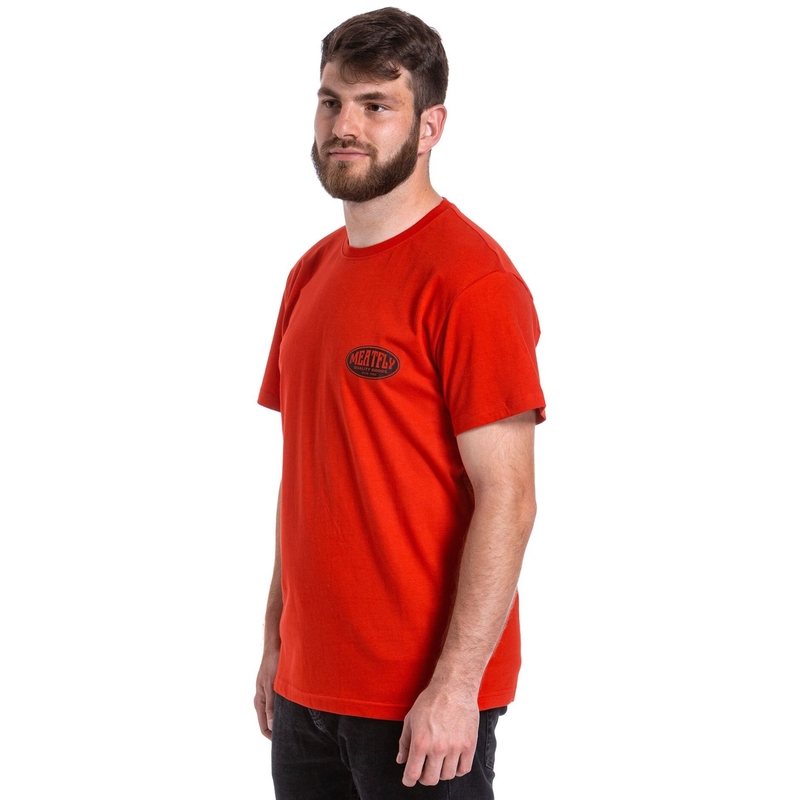 T-shirt Meatfly Ride Till Death rouge soldes