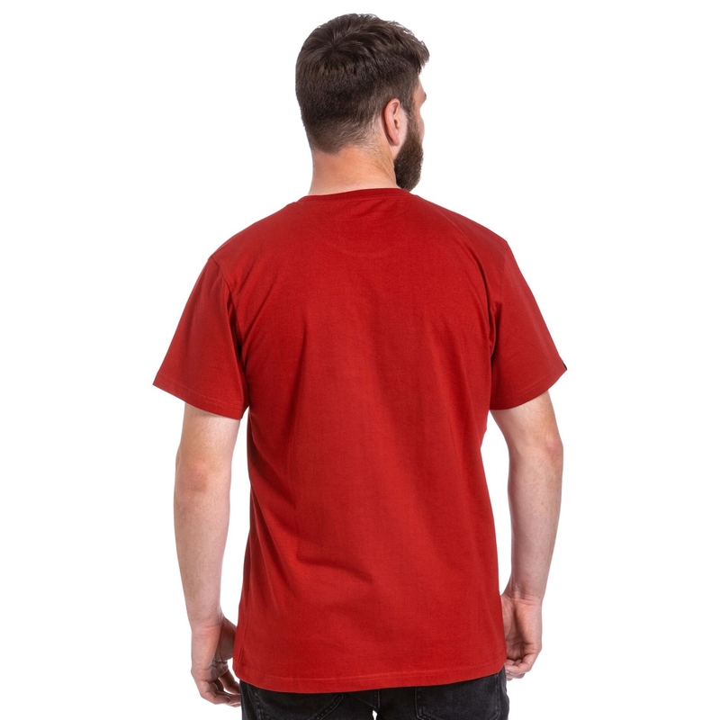 T-shirt Meatfly Podium rouge foncé soldes