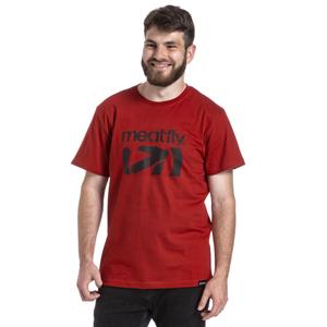 T-shirt Meatfly Podium rouge foncé soldes