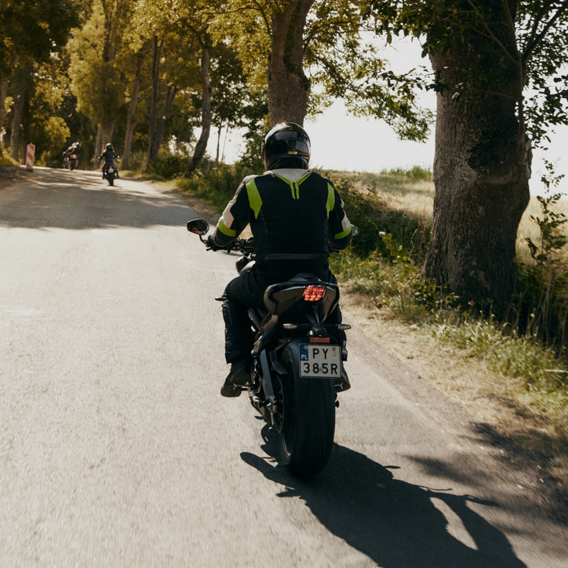 Veste de moto Ozone Flow noir-gris-jaune fluo soldes