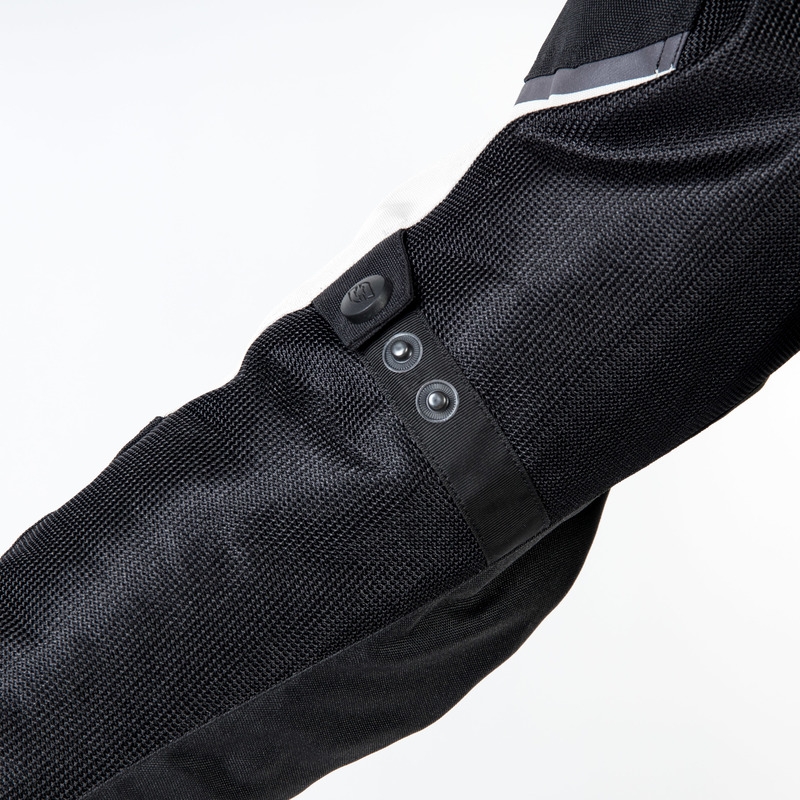 Veste de moto Ozone Flow noir-gris-jaune fluo soldes