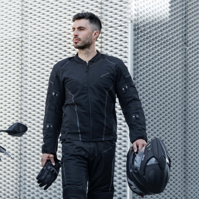 Veste de moto Rebelhorn Hiflow IV noir soldes