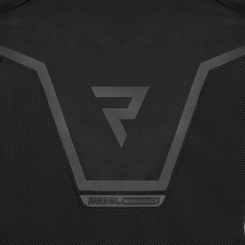 Veste de moto Rebelhorn Hiflow IV noir-jaune fluo soldes