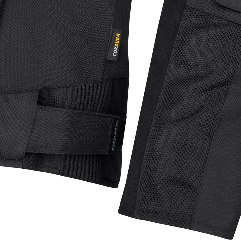 Veste de moto Rebelhorn Hiflow IV noir-jaune fluo soldes