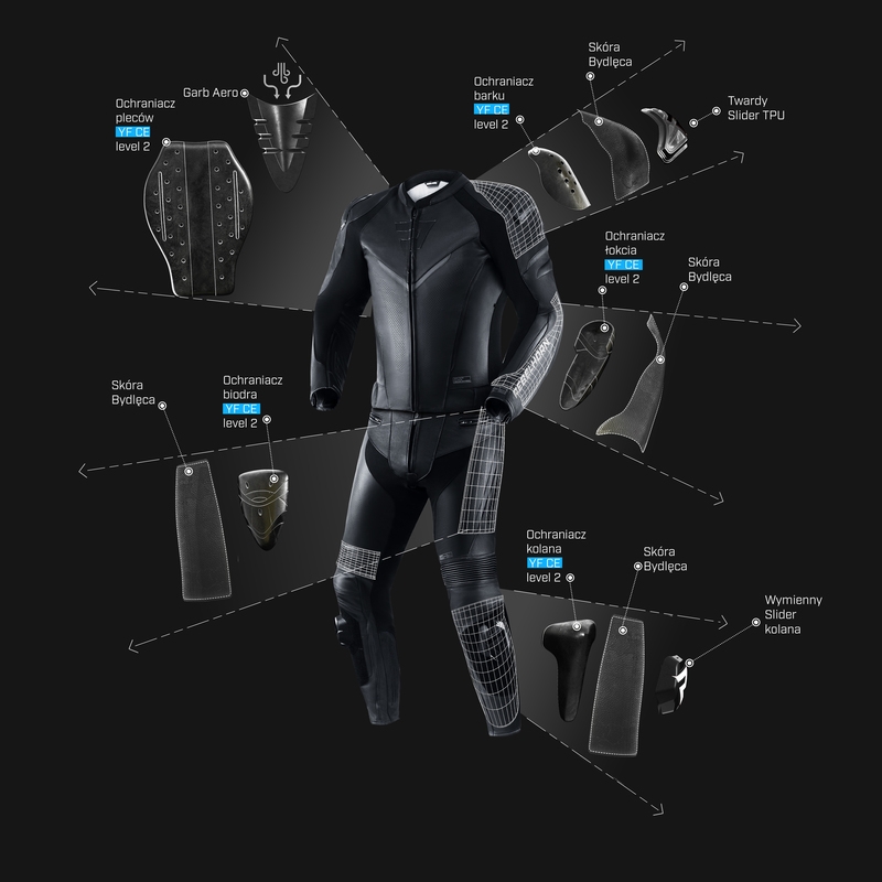 Pantalon de moto noir Rebelhorn Fighter soldes
