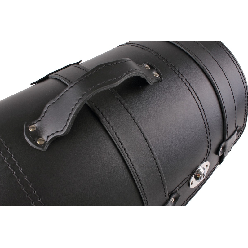 Coffre en cuir pour moto Chopper RSA-131A avec serrure