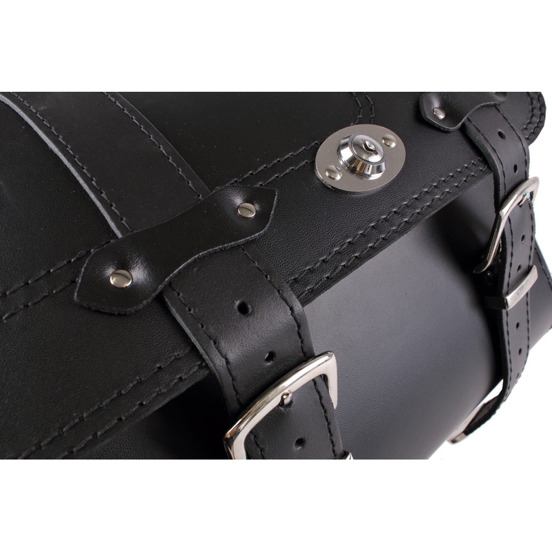 Coffre en cuir pour moto Chopper RSA-131A avec serrure