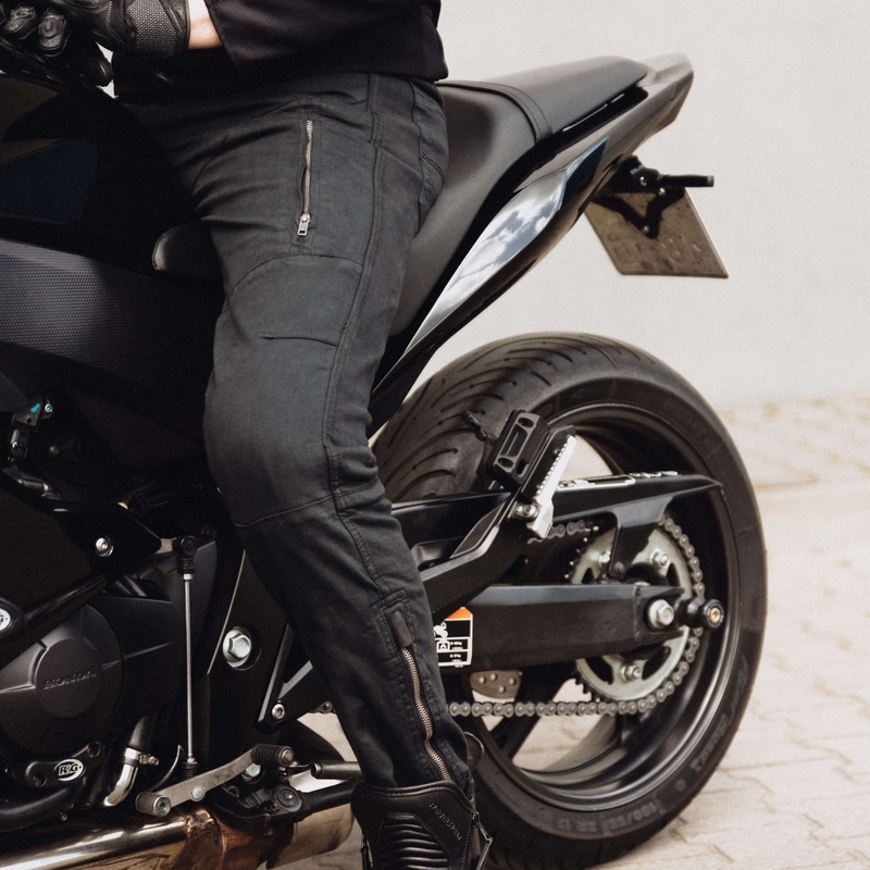 Jeans moto noirs Rebelhorn Hawk III soldes