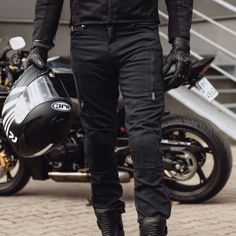 Jeans moto noirs Rebelhorn Hawk III soldes