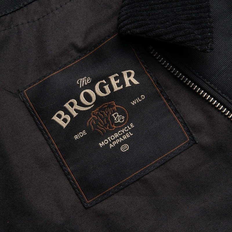 Veste moto BROGER Montana noir soldes