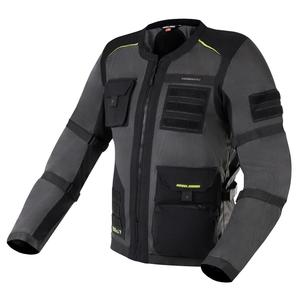 Veste moto Rebelhorn Brutale noir-jaune fluo