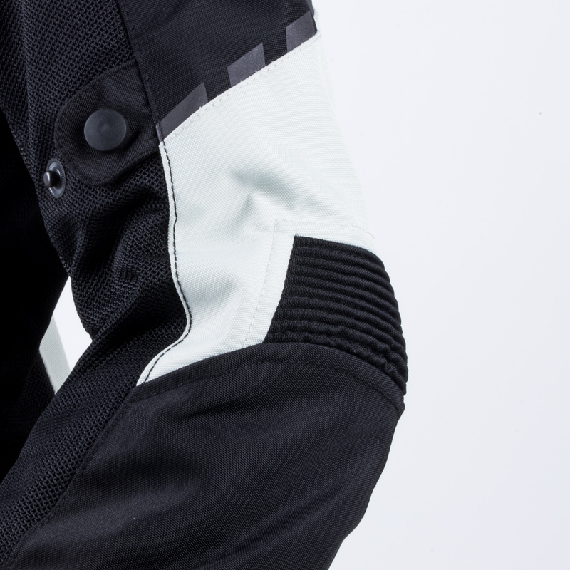 Veste moto Ozone Jet II pour femme, gris et noir soldes