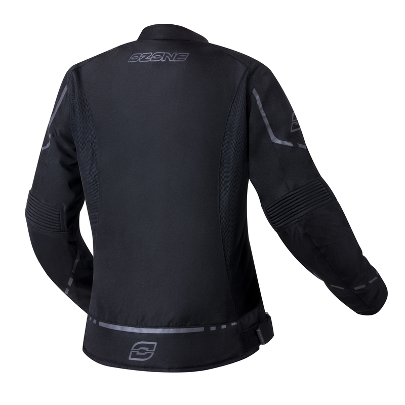 Veste de moto Ozone Jet II Black pour femme soldes
