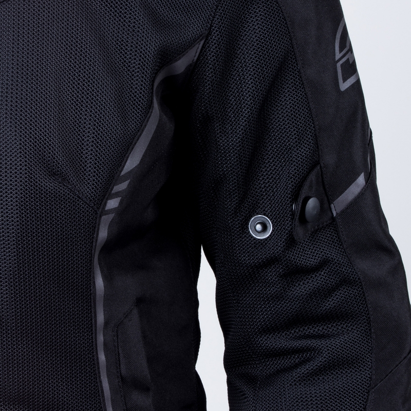 Veste de moto Ozone Jet II Black pour femme soldes