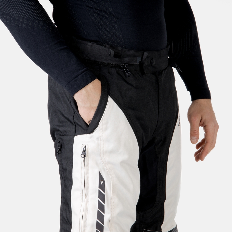 Pantalon de moto Rebelhorn Hiker III noir-gris soldes