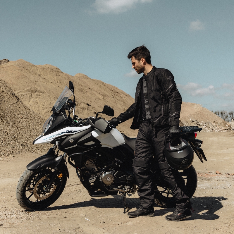 Veste moto Ozone Jet II noir soldes