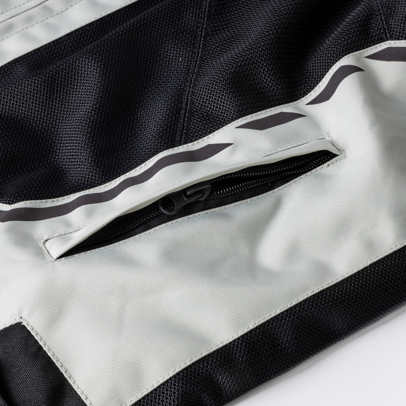 Veste moto Ozone Jet II gris-noir-jaune fluo soldes