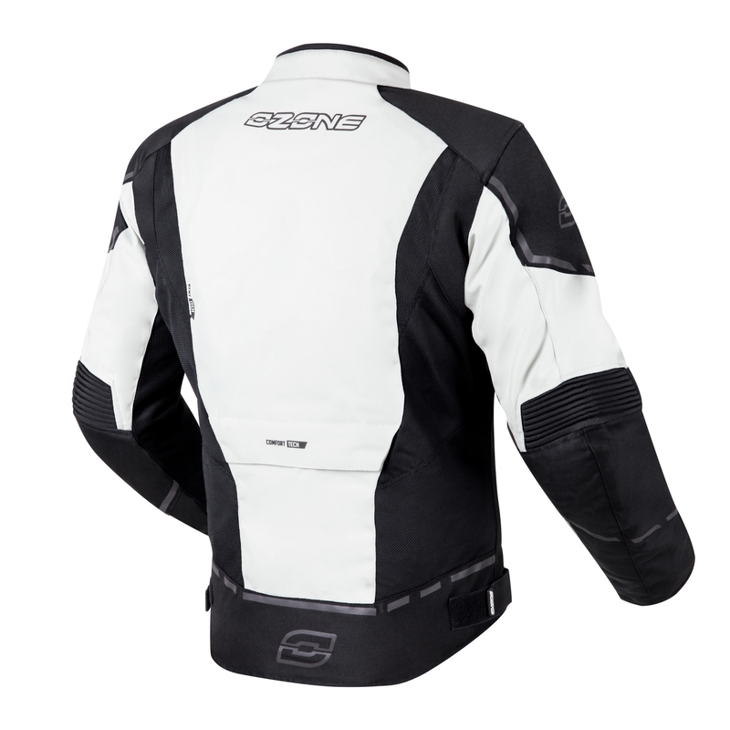 Veste moto Ozone Jet II gris-noir soldes