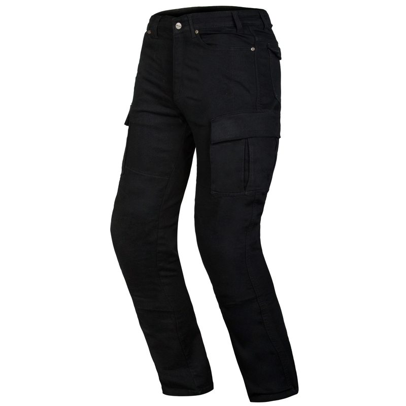 Jeans moto Ozone Shadow II noir soldes