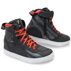 Bottes de moto Rebelhorn Vandal noires et rouges soldes