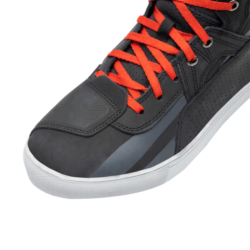 Bottes de moto Rebelhorn Vandal noires et rouges soldes