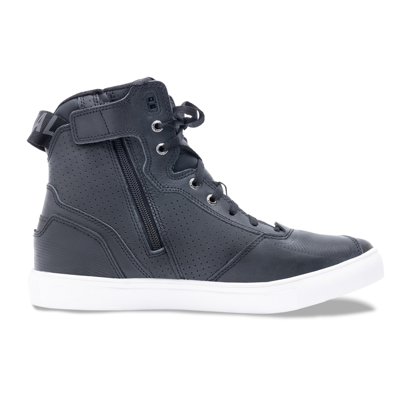 Bottes de moto Rebelhorn Vandal noires et blanches soldes