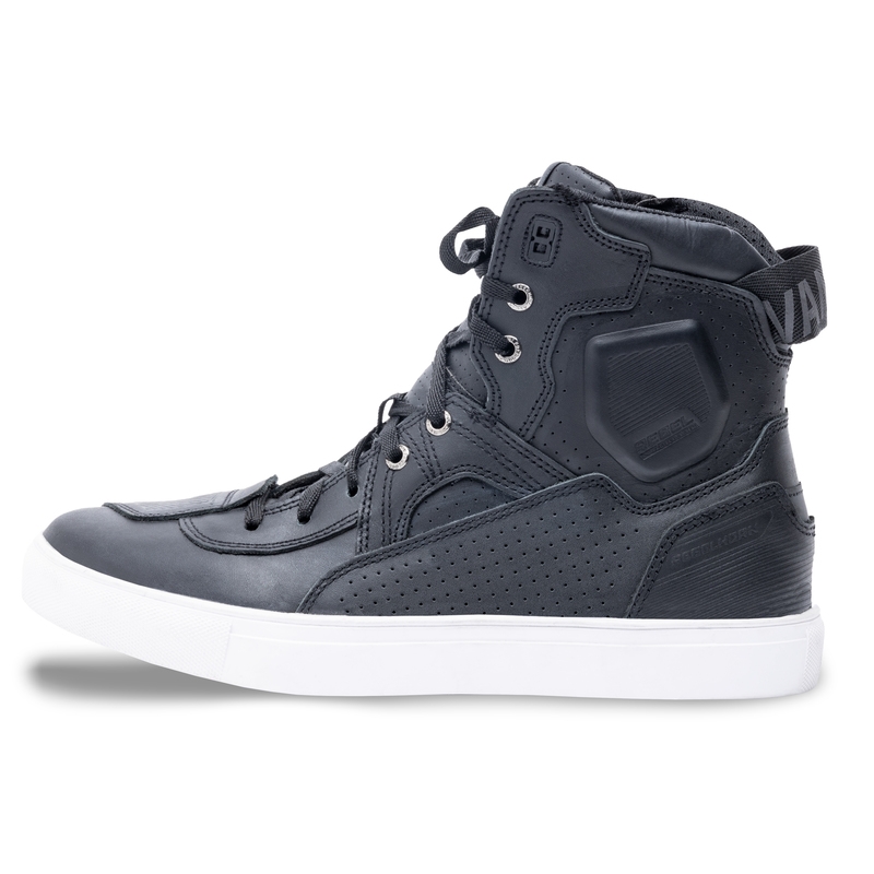 Bottes de moto Rebelhorn Vandal noires et blanches soldes