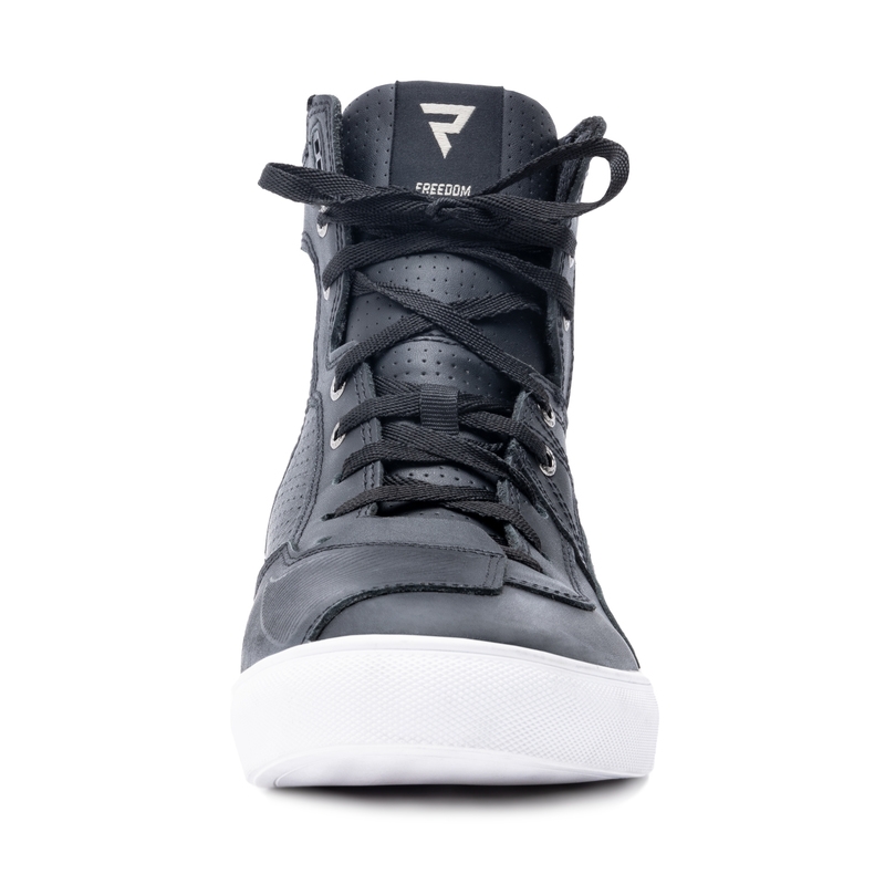 Bottes de moto Rebelhorn Vandal noires et blanches soldes